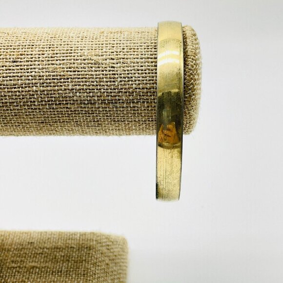 CROWN TRIFARI Bangle Bracelet Gold Tone Classic Career Workwear - Picture 4 of 6